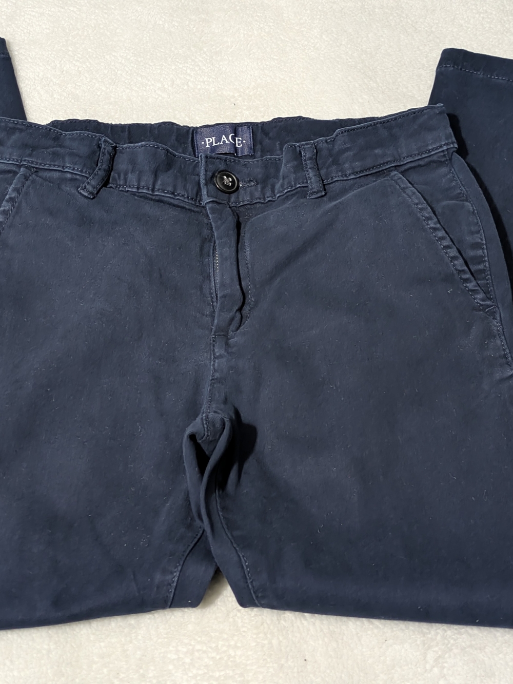 The Children's Place Boys Husky Chino Pants - Navy Blue